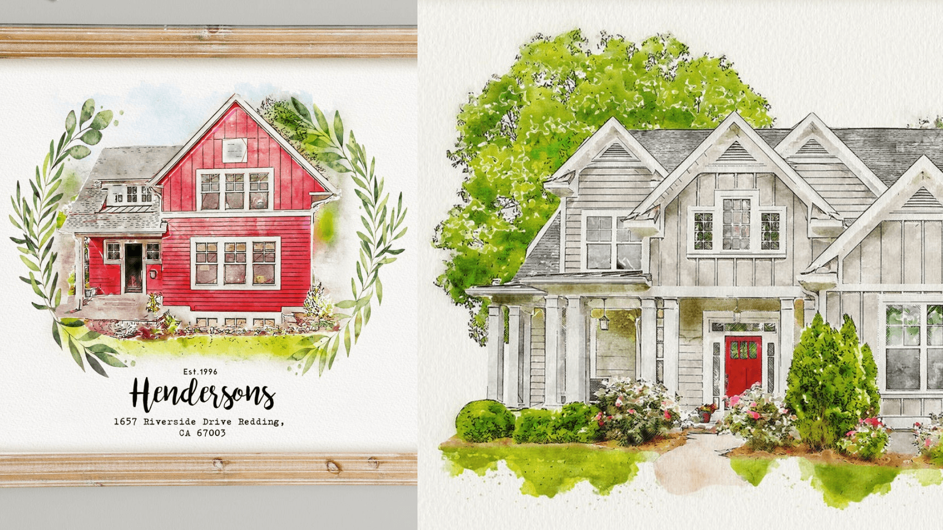 Custom house portrait