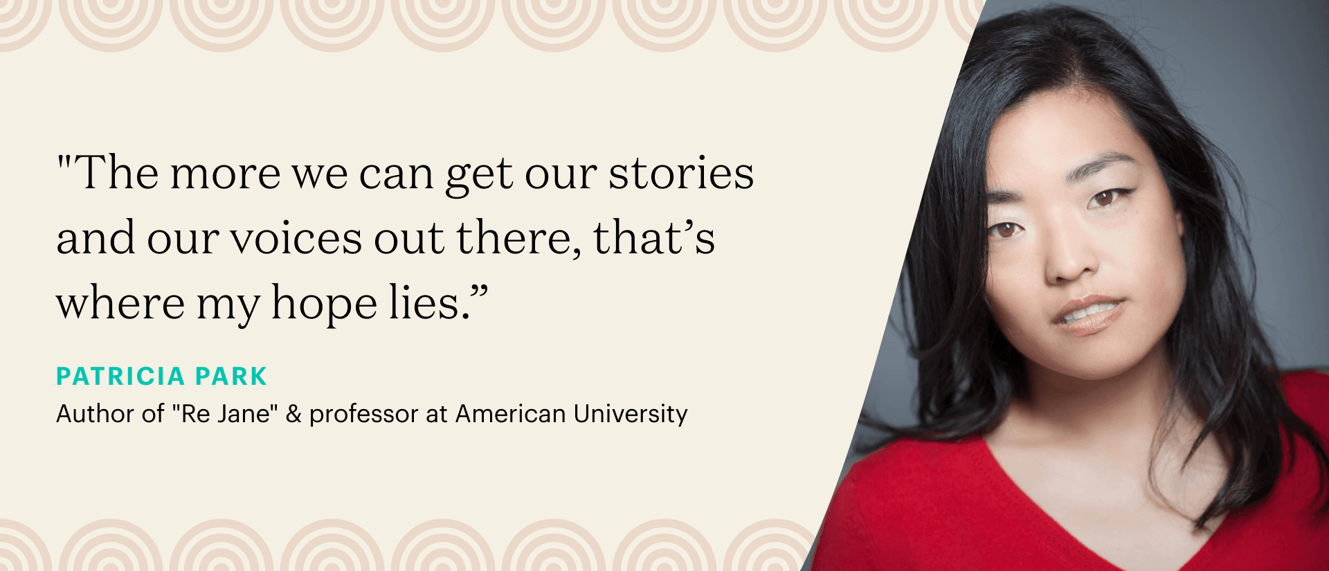 Patricia Park, author of "Re Jane"