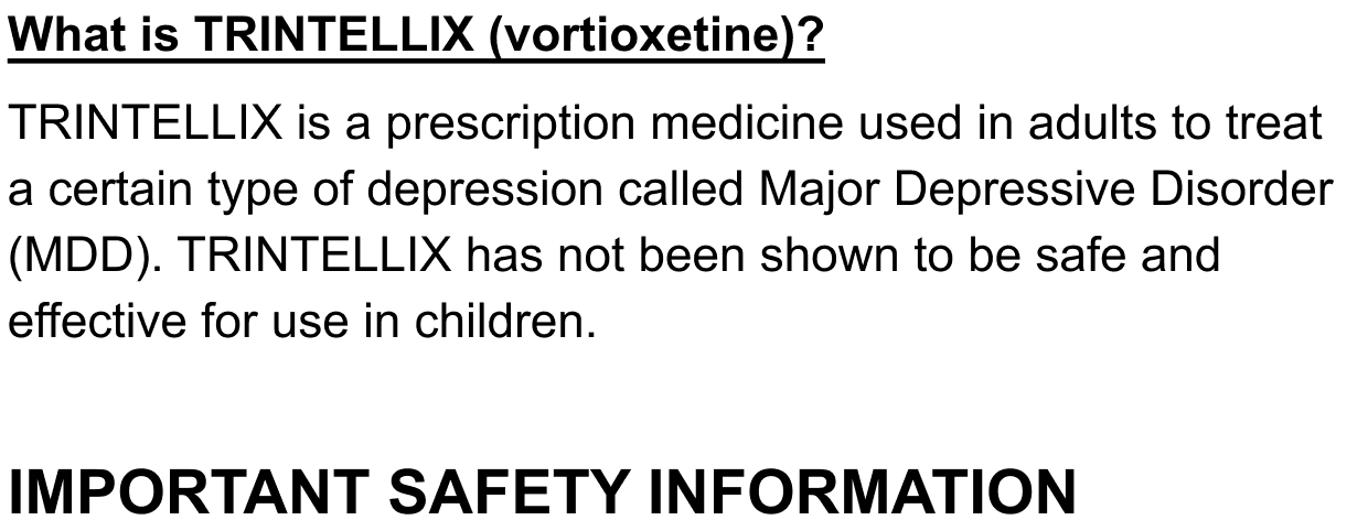Trintellix RX Explainer