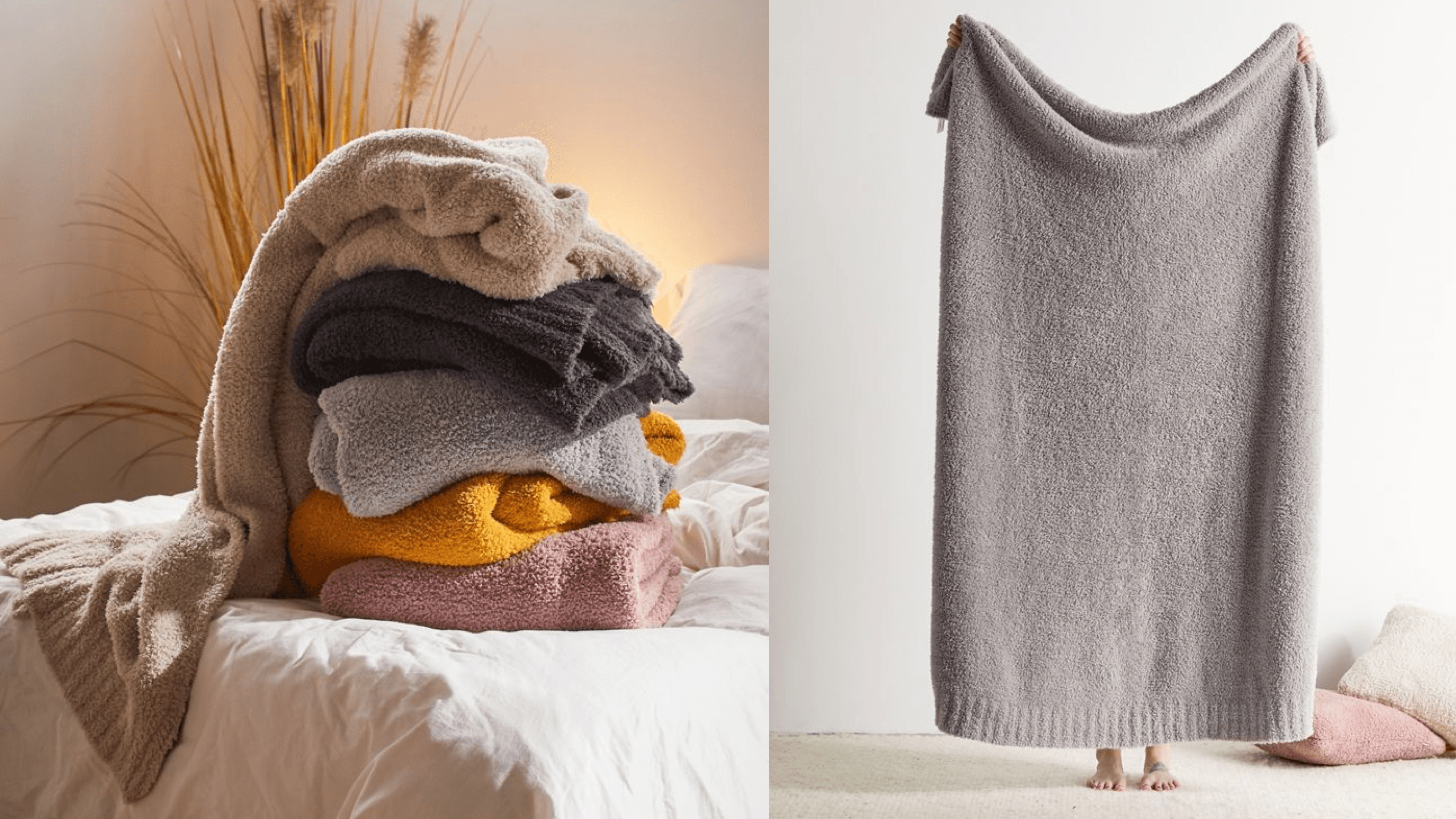 fuzzy fleece throw blanket