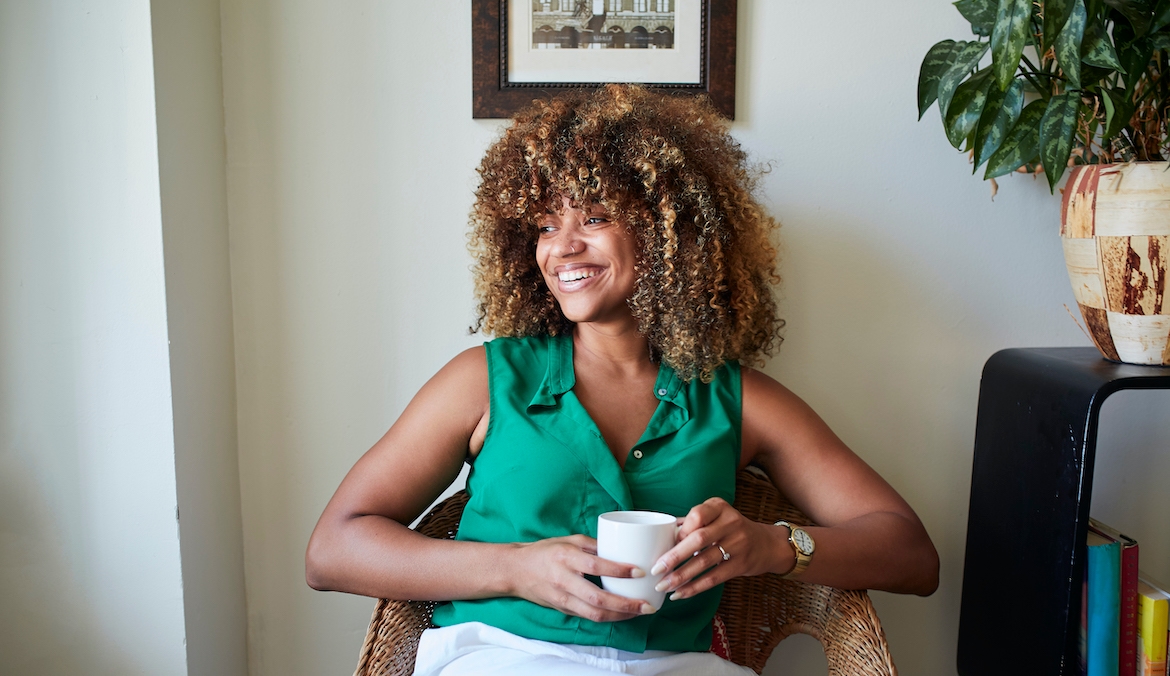 Featured image for Air Drying Naturally Curly Hair Can Cause a Disrupted Scalp—Here's How To Prevent That