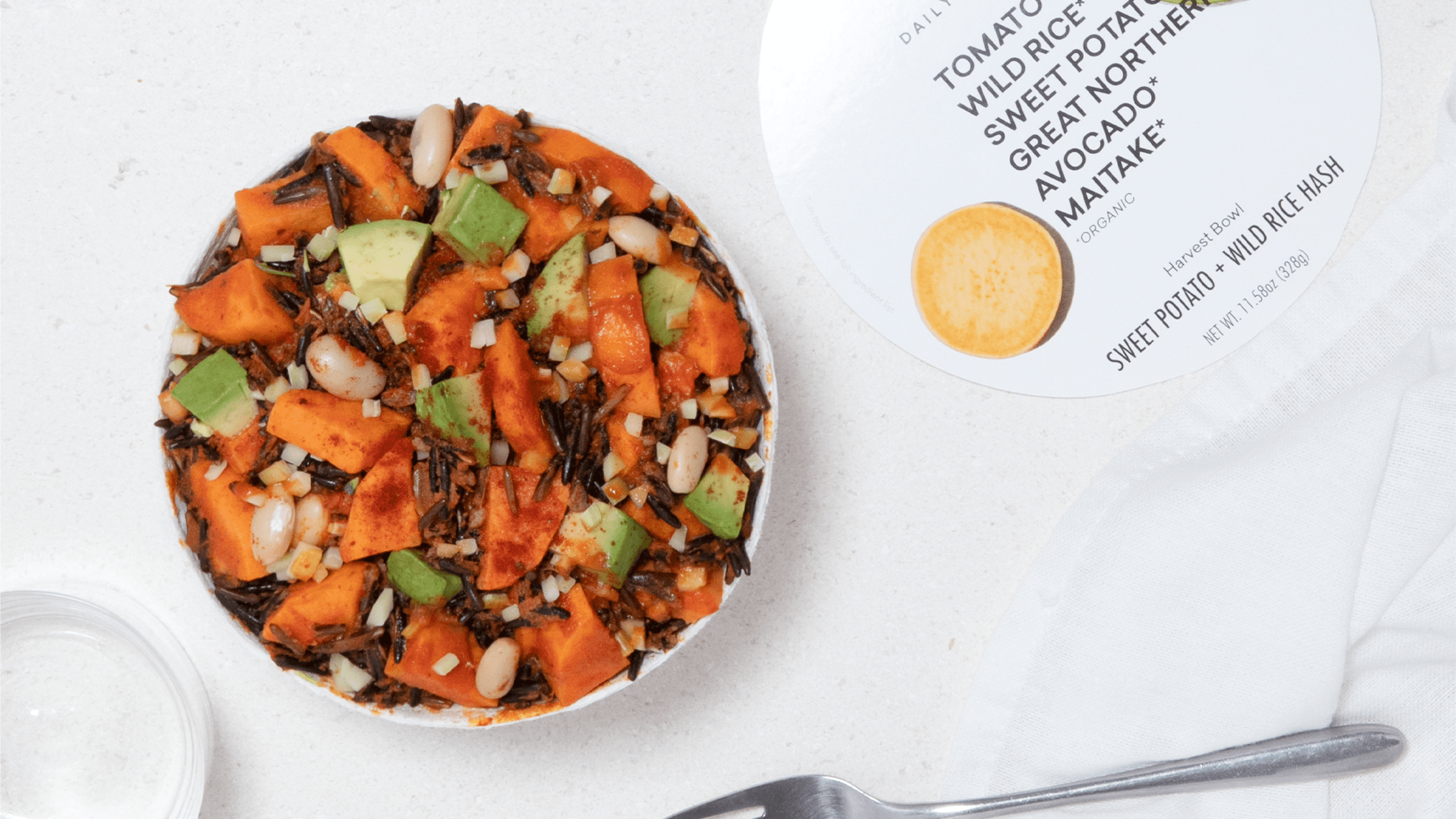 Daily Harvest Sweet Potato + Wild Rice Hash Breakfast Burrito Bowl