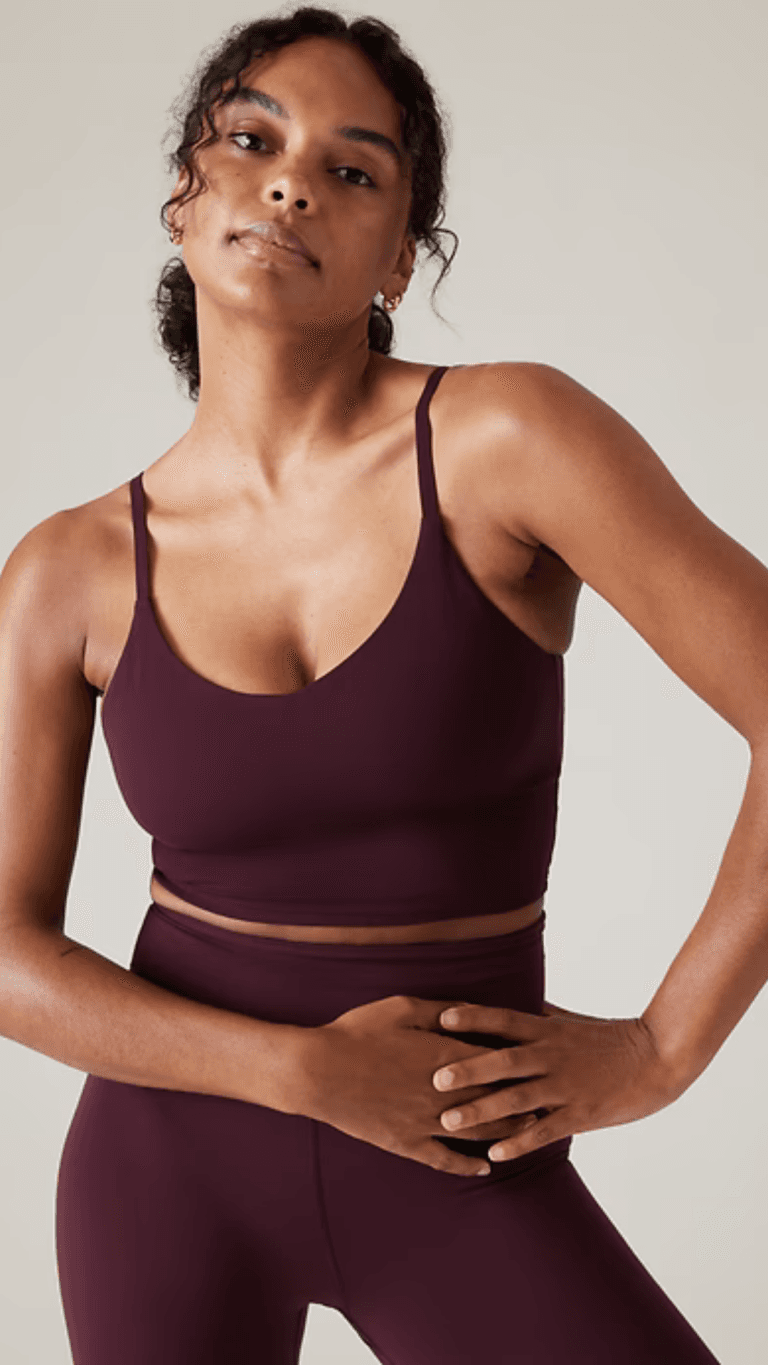 Athleta Elation V-Neck Longline Bra