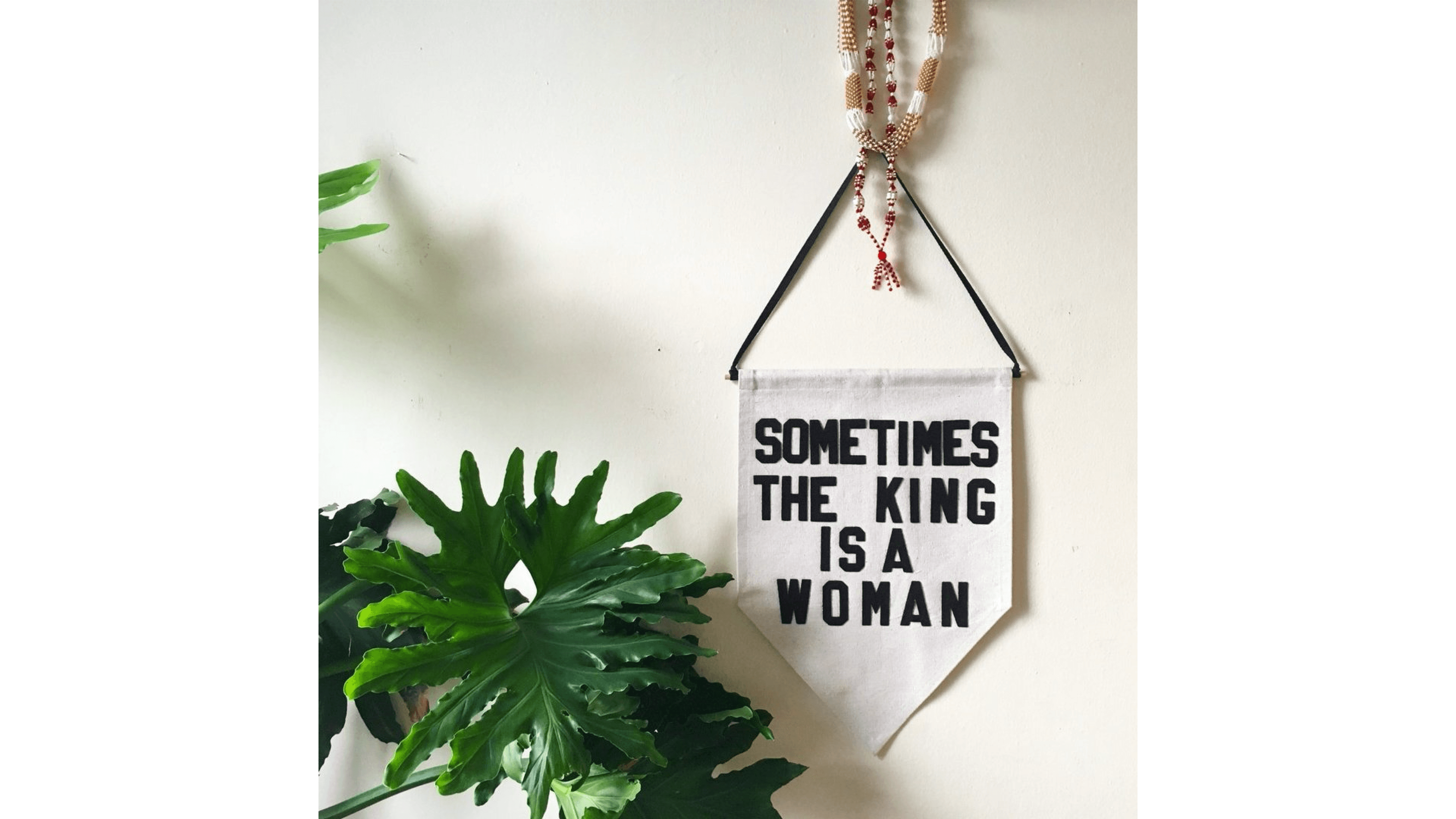 fabric banner wall hanging decor