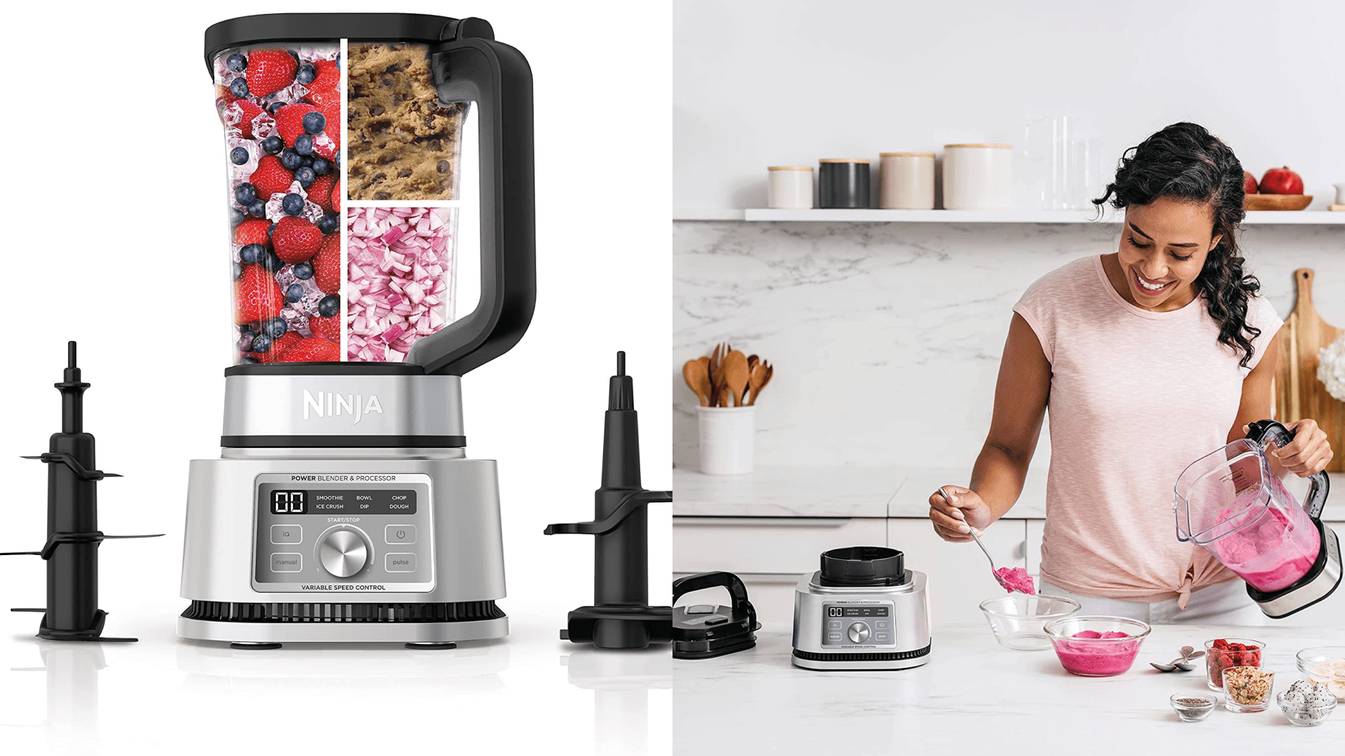 Blender food processor combo