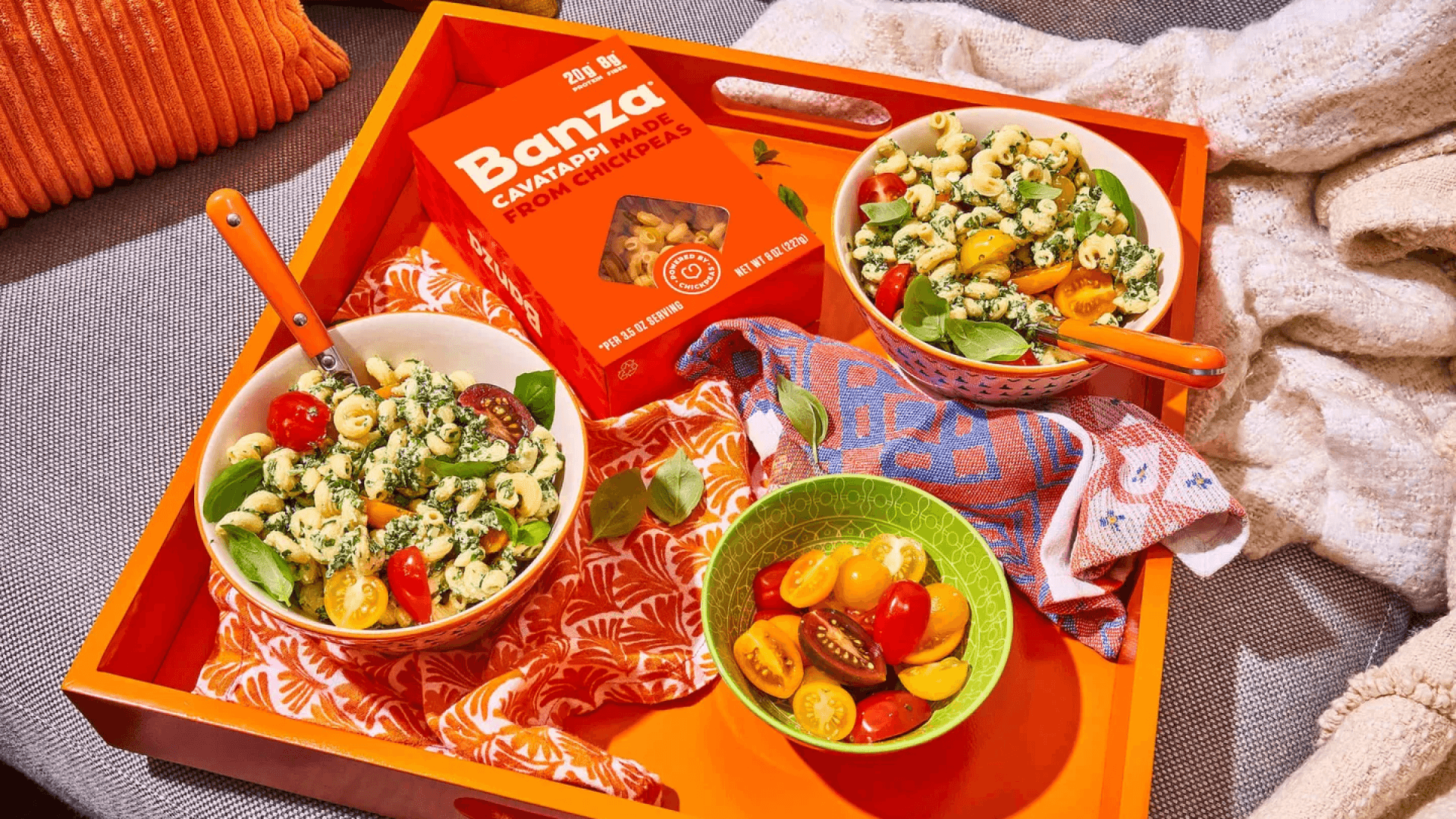 Banza Gluten-Free Chickpea Pasta, Variety Pack 20g Protein | Lower Carb | High Fiber | High Protein | Plant Based Pasta | 8oz (Pack of 6)