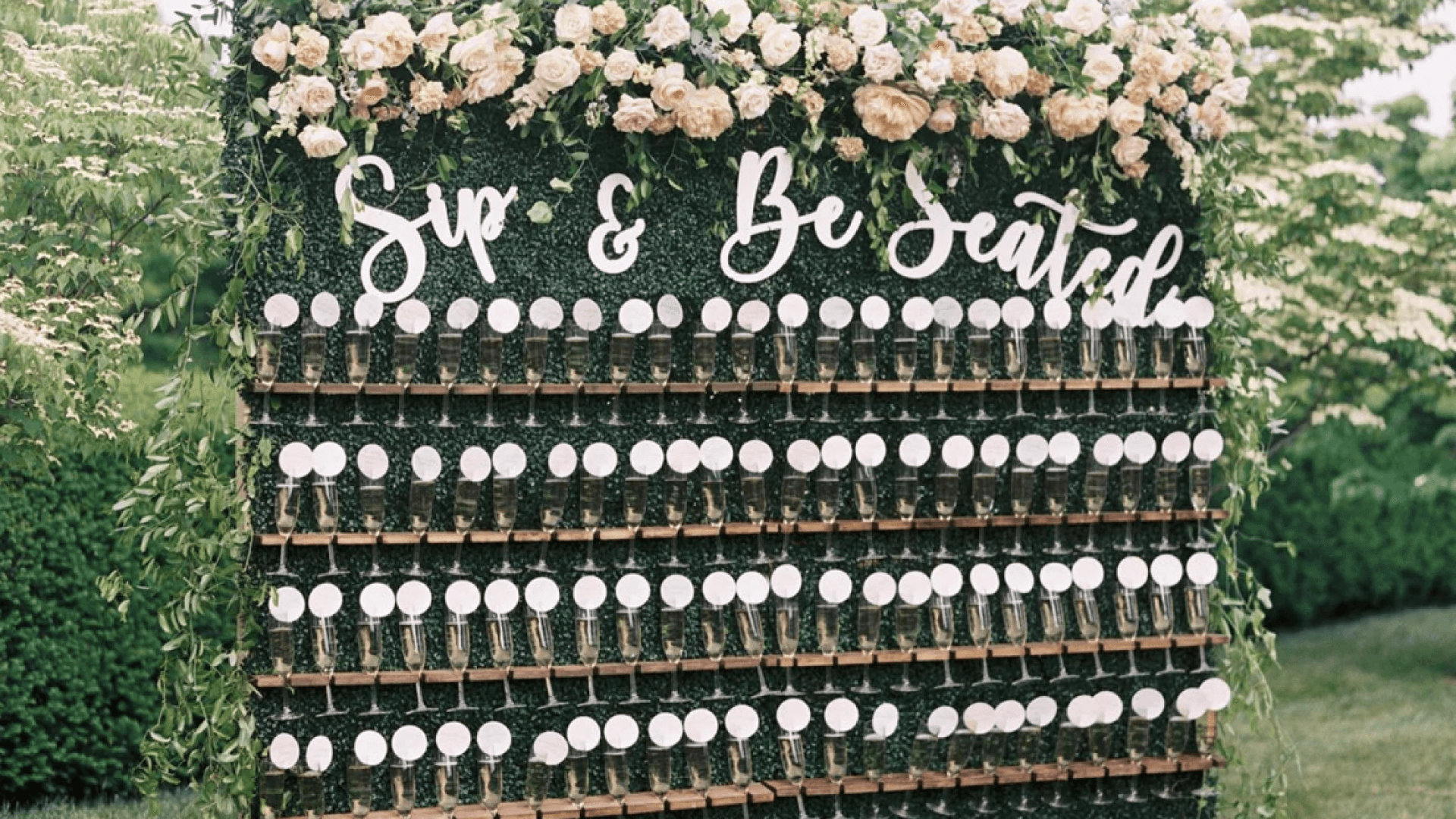 Wedding decor on a budget sip and be seated