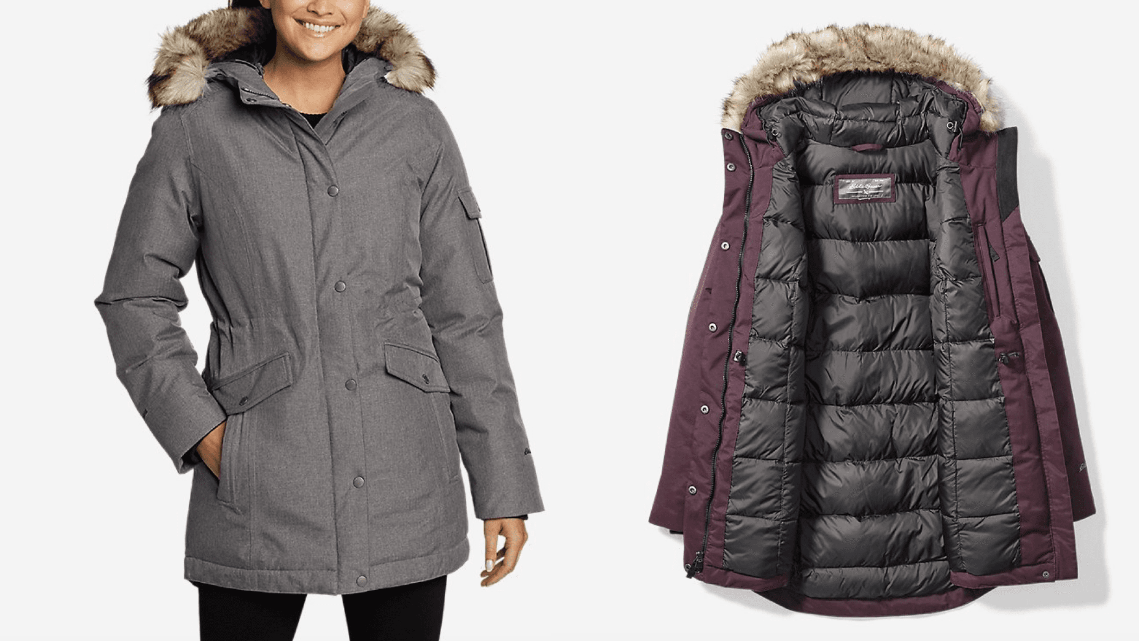 fully lined parka winter coat