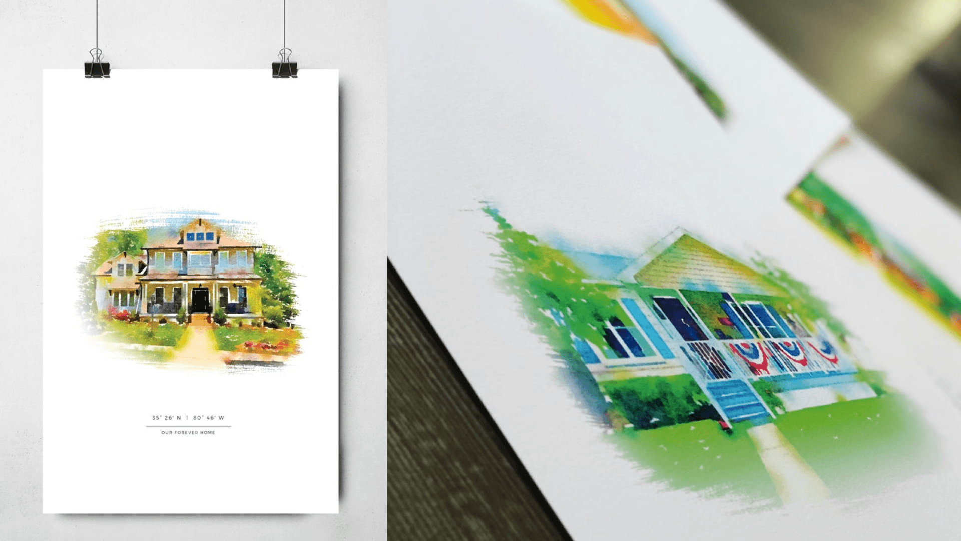 Custom house portrait