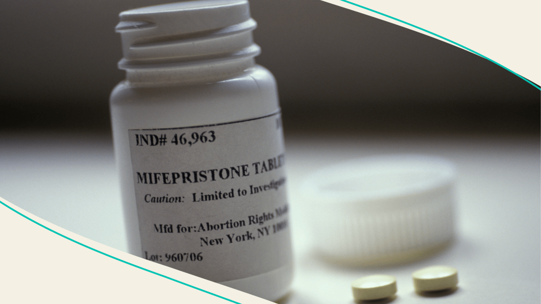 A bottle of mifepristone
