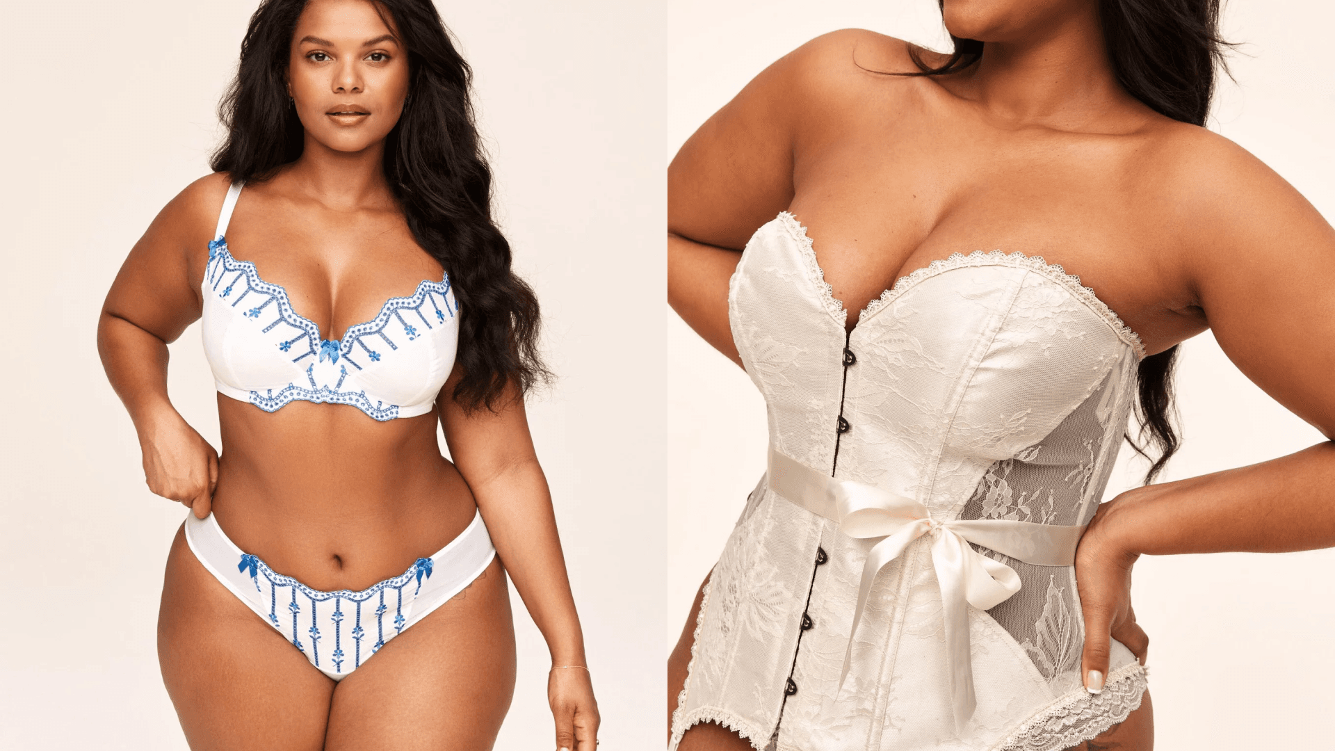 Plus sized lingerie sets