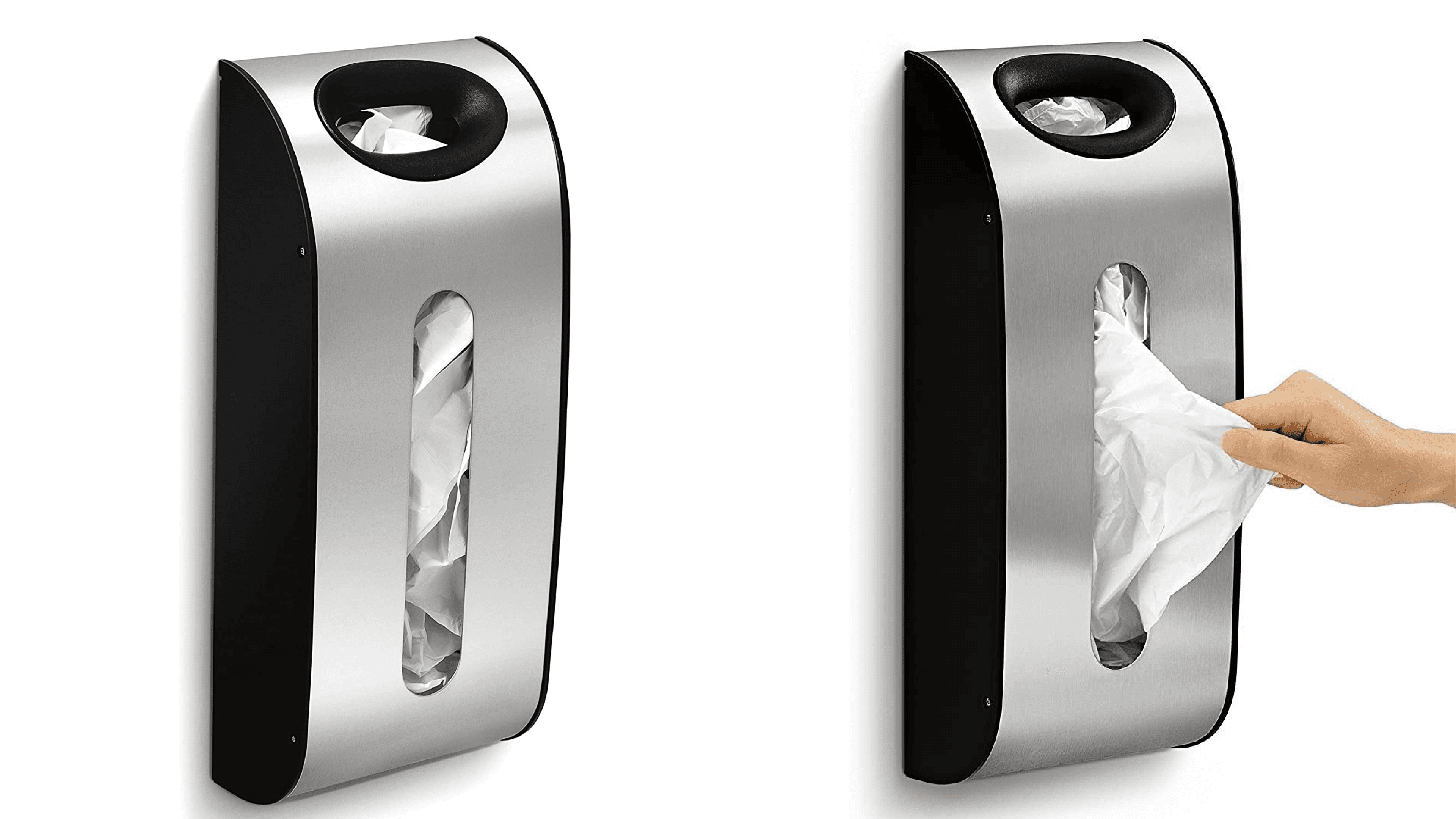 Plastic bag dispenser to hold bags you want to reuse