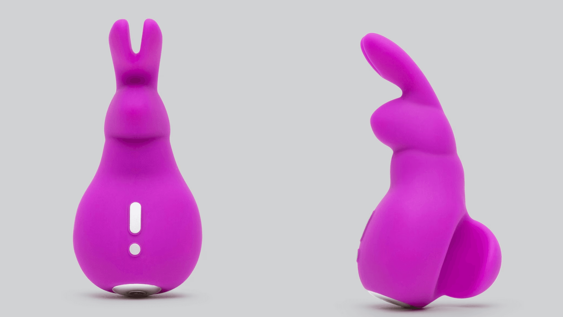 Bright purple rabbit shaped vibrator