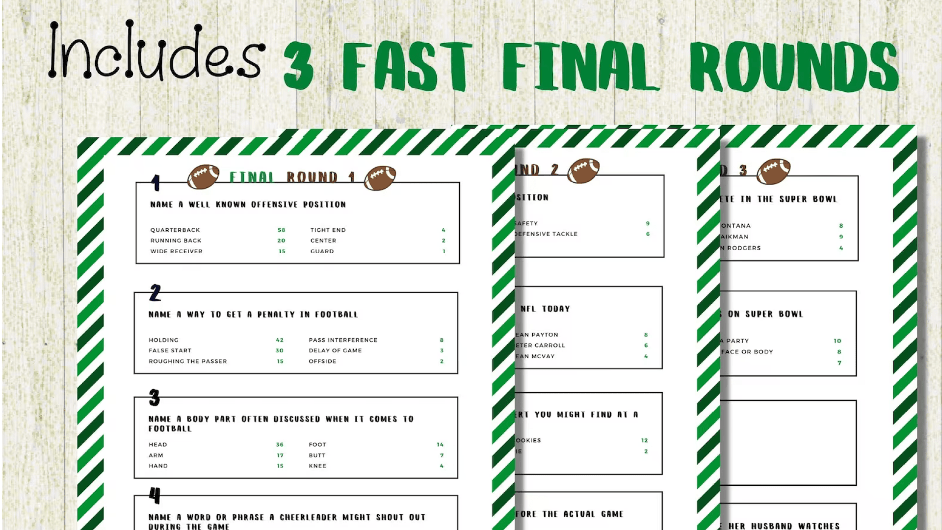 Super Bowl party games