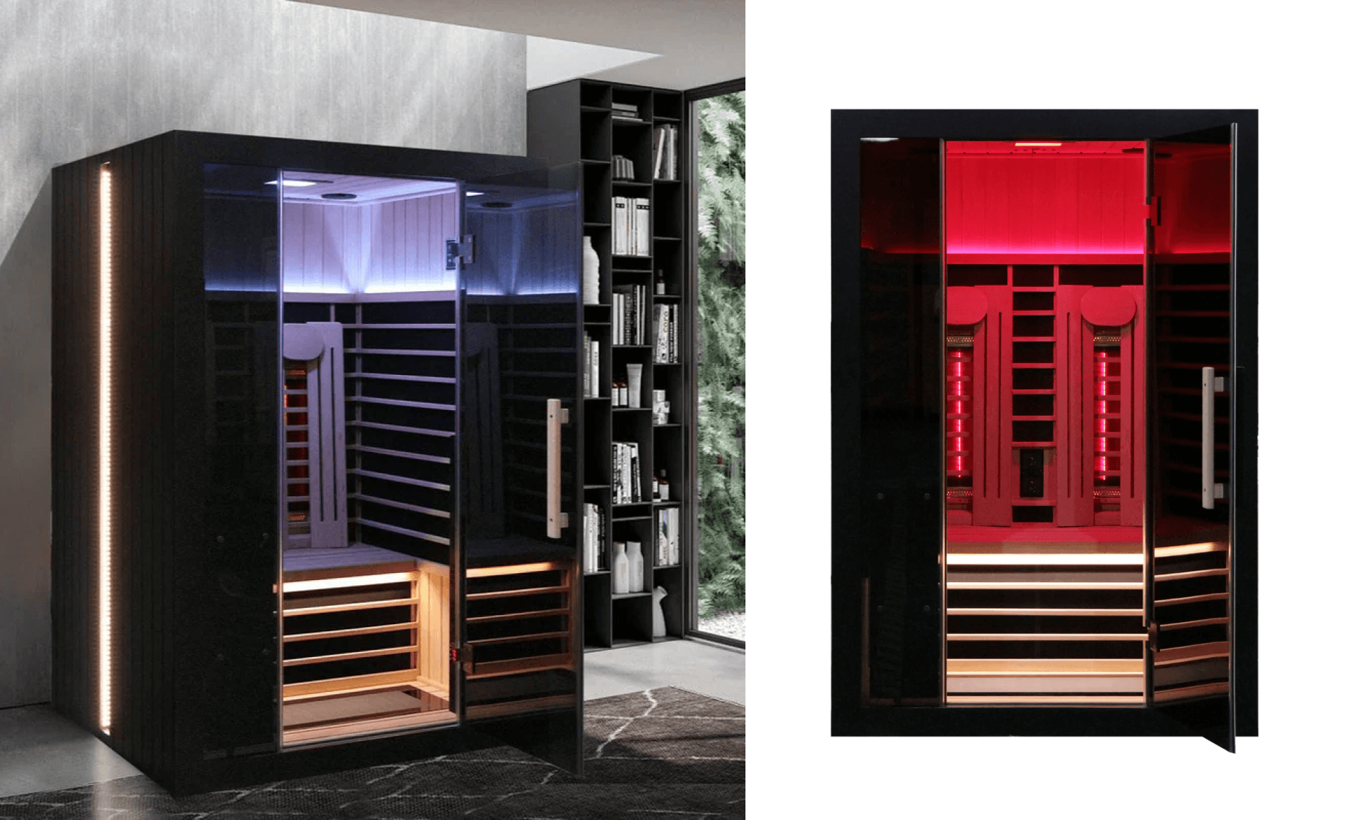 Sun Home Eclipse™ 2-Person Red Light & Infrared Sauna