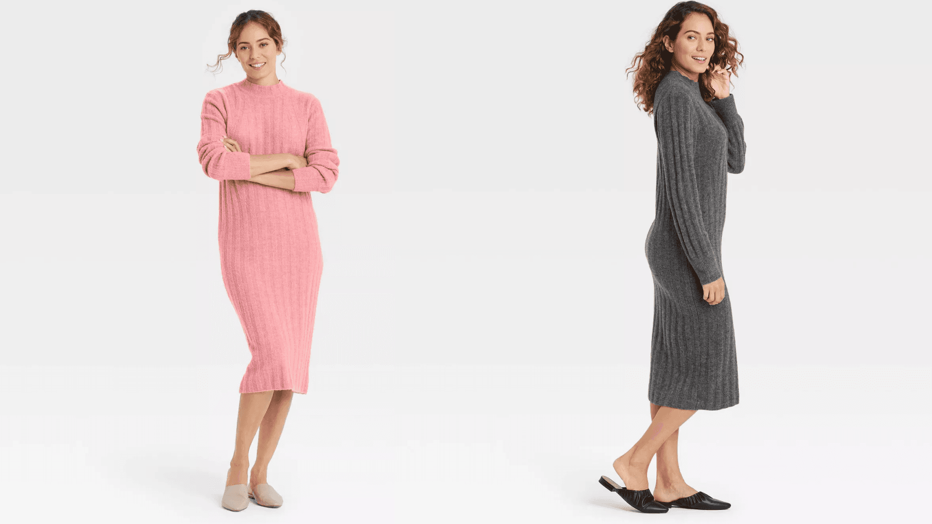 Ribbed knit dress