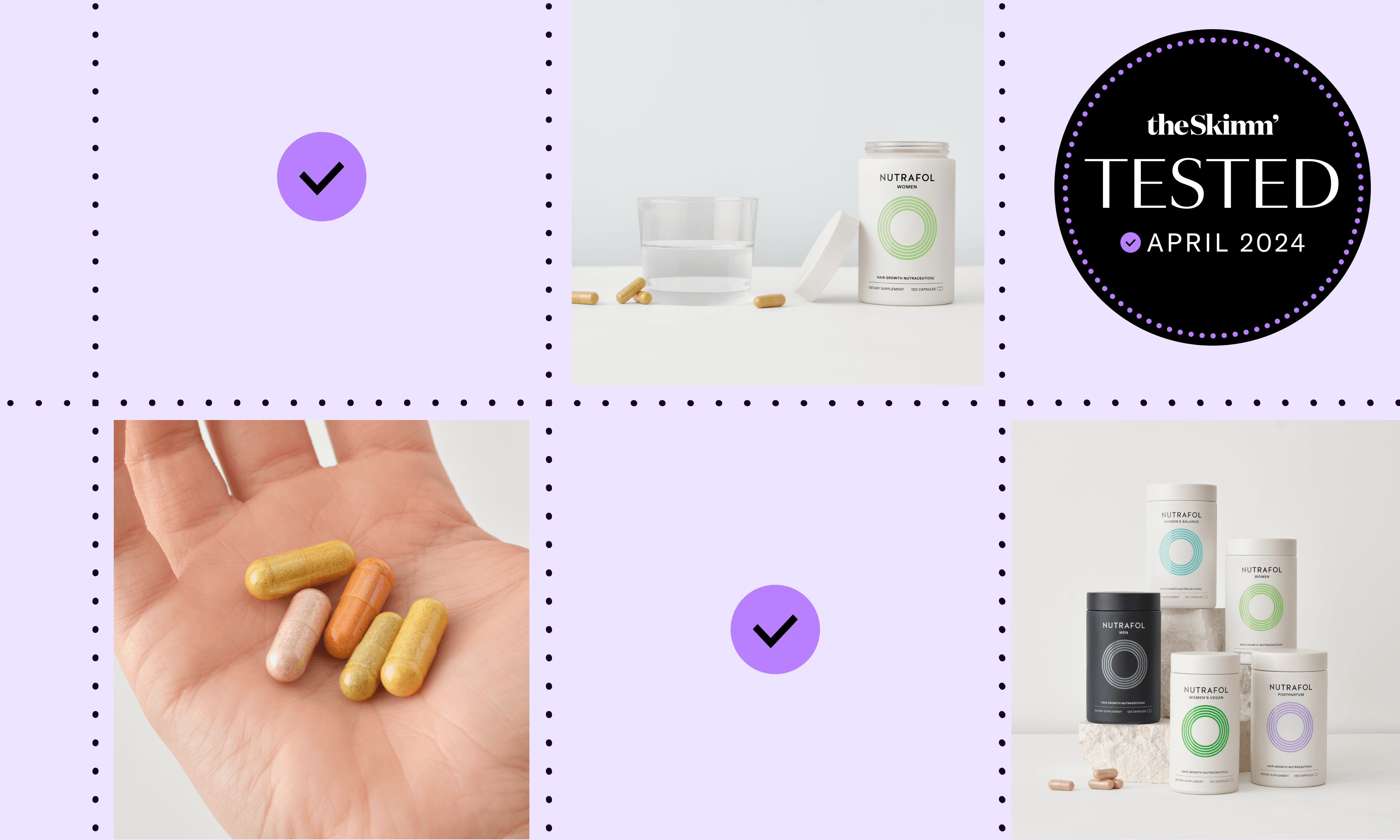 Checkerboard pattern Skimm Tested series header