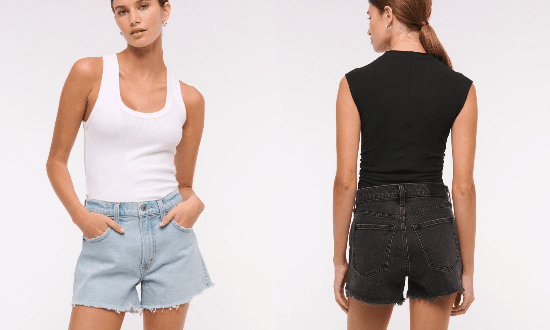 High Rise 90s Cutoff Short