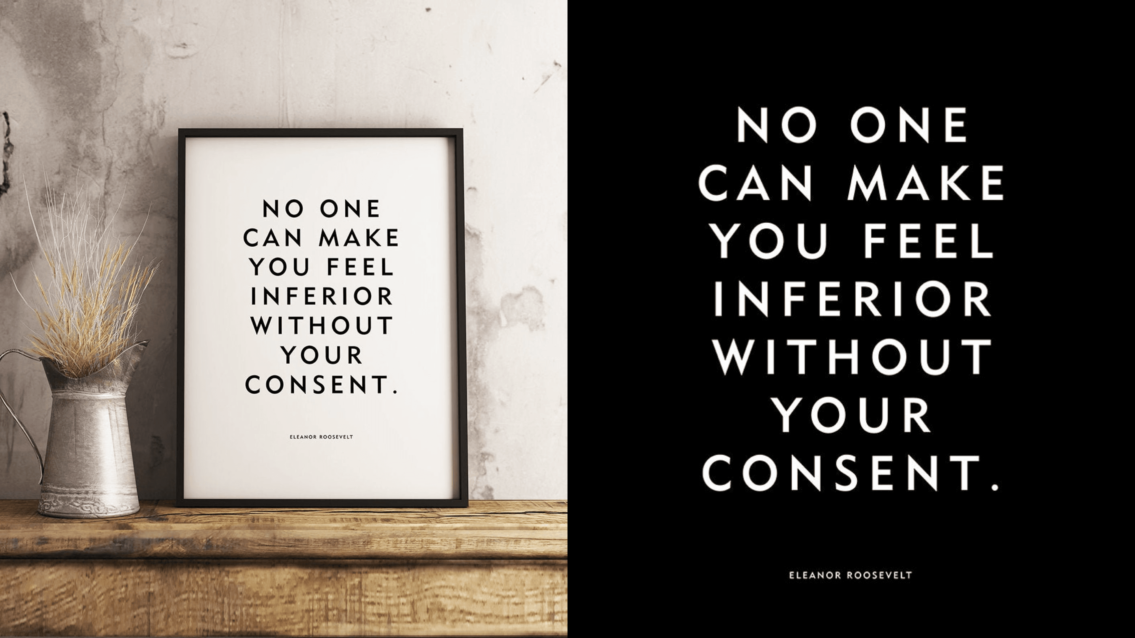 print of Eleanor Roosevelt quote