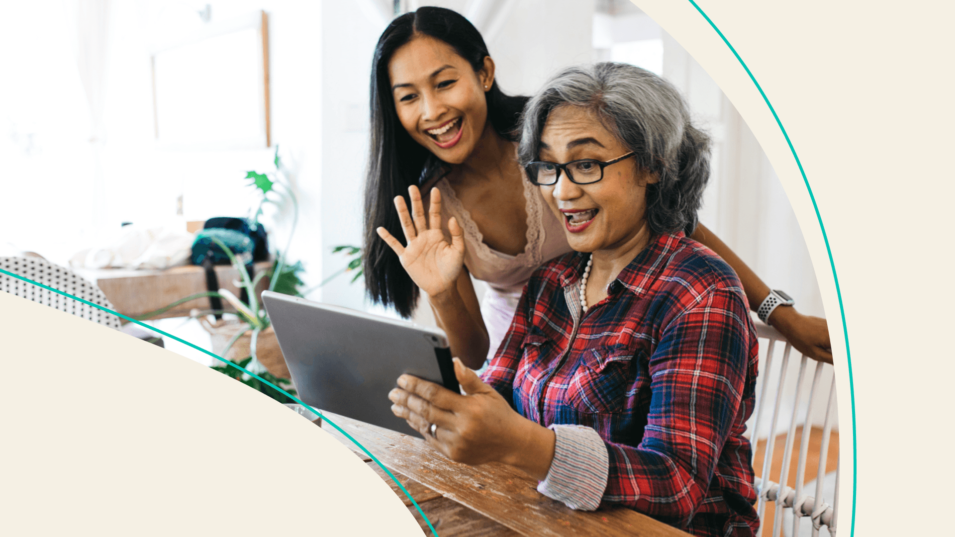 accessibility, two women viewing laptop