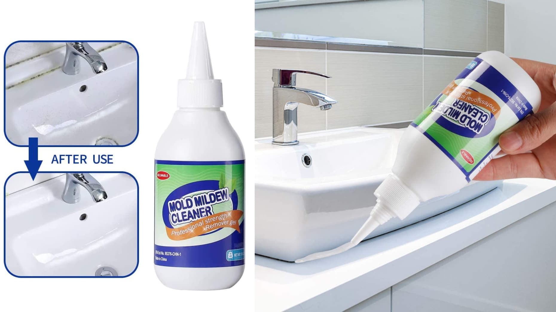 A mold and mildew gel