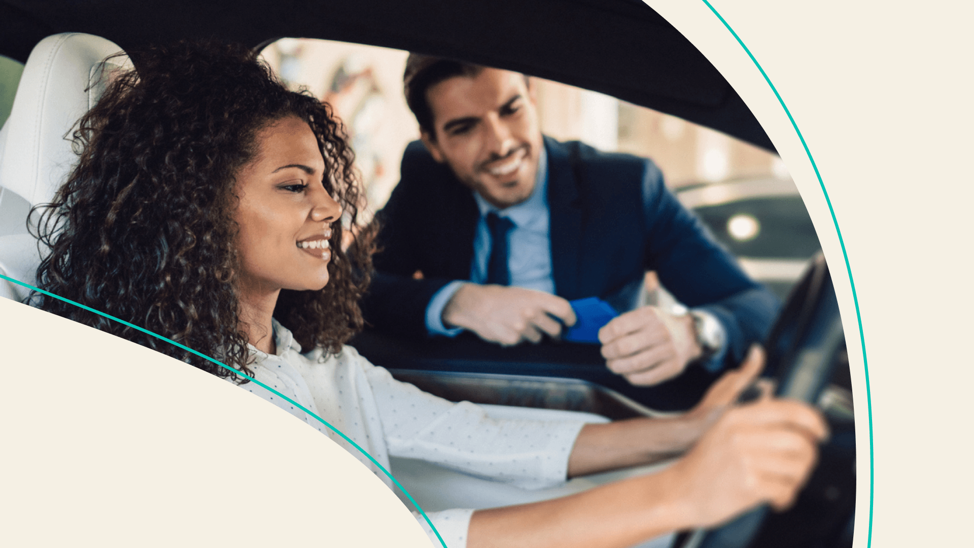 accessibility, woman in new car