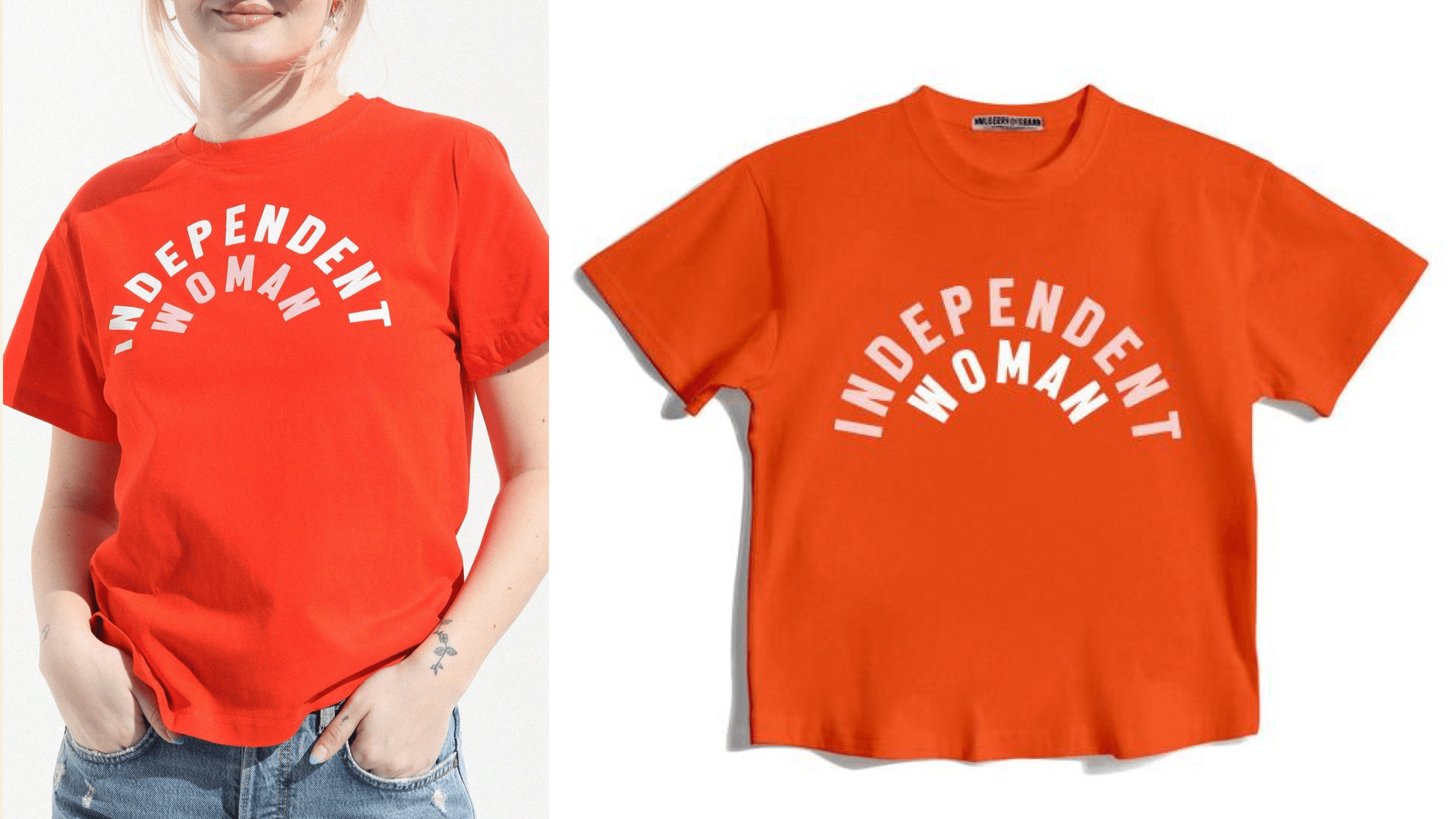 A goes-with-anything colorful graphic T-shirt…