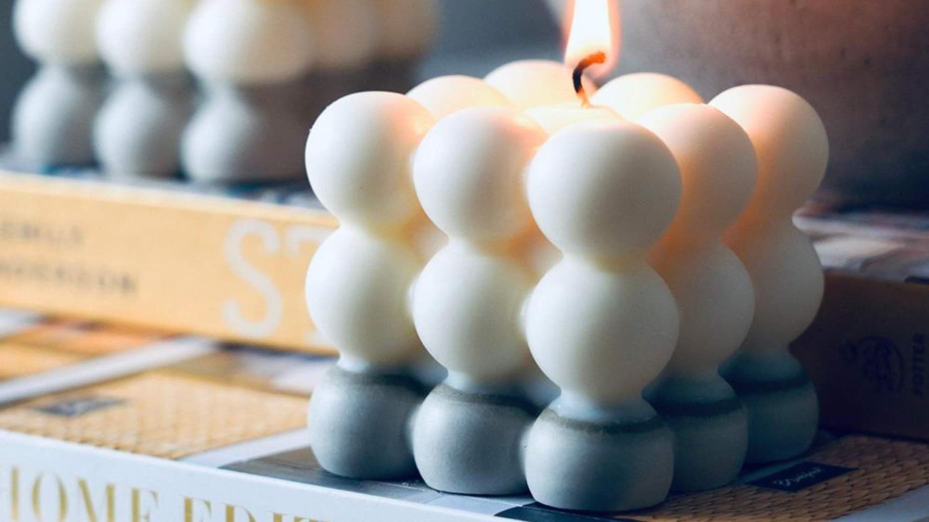 bubble shaped candle