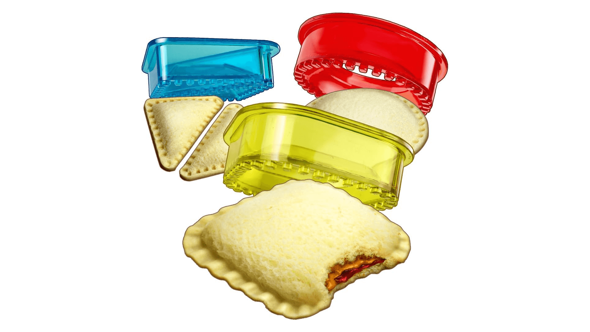 Sandwich Cutter and Sealer - Crustless Sandwich Maker - Cut and Seal - Lunch Box and Bento Box - Boys, Girls, Kids Lunch - Sandwich Cutters for Kids - Triangle, Circle, Square