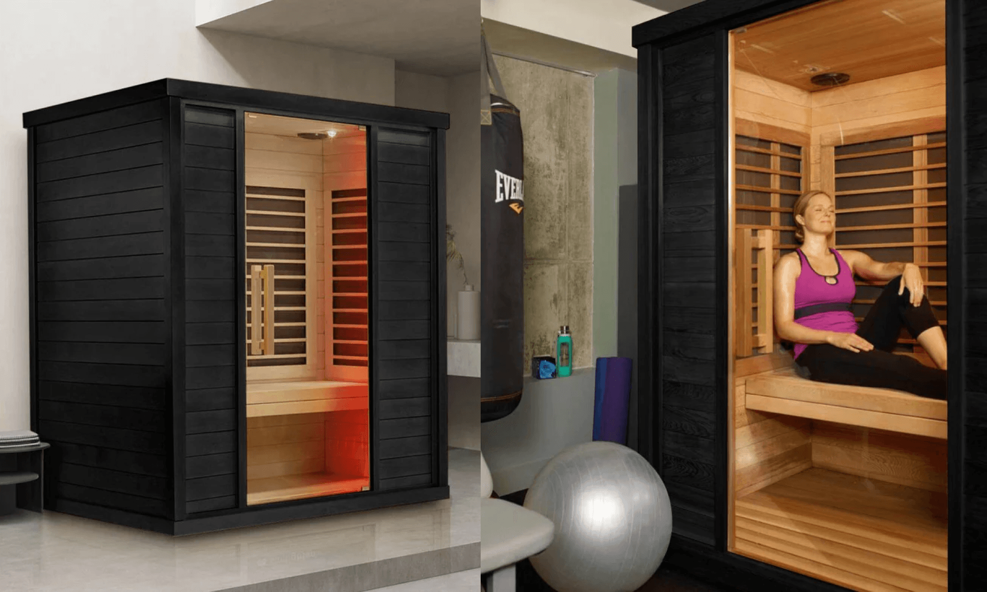 Sun Home Eclipse™ 2-Person Red Light & Infrared Sauna